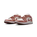 【NIKE 耐吉】W AIR JORDAN 1 LOW SE CANVAS 刺繡玫瑰粉 FN3722-801