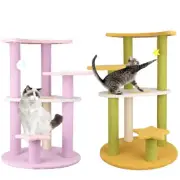 5-Tier Cat Tower Cat Climbing Tree with Scratching Post Interactive Toy 28.7"
