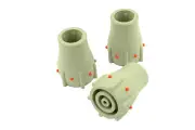 3 x Grey 19mm 3/4” Walking Stick Cane Crutch Zimmer Ferrule Wear Indicator L0012