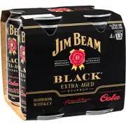 [Jim Beam] Jim Beam Black & Cola Can 5% ABV 375mL