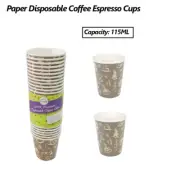 Paper Disposable Coffee Espresso Cups 115ML Takeaway Tasting Shot Cup Party Bulk