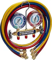 Yellow Jacket 42006 Series 41 Manifold with 7.6cm - 0.3cm Gauge, psi, R-22/134A/404A