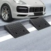 Rubber Curb Ramp, 20"*20"*7.9" Threshold Ramp, Heavy Duty 6800Lbs Capacity Drive