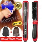 2 in 1 Quick Beard Straightener Electric Hair Straightening Brush Ceramic Comb