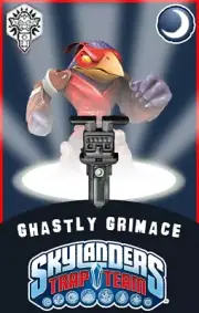 Skylanders Trap Team Ghastly Grimace Tae Kwon Crow Trap Villain Trapped NFC Card