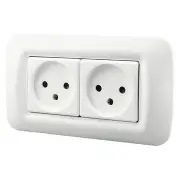 Israel Standard Power Dual Socket Israel Type Wall Socket Power Outlet 16A 250V Power Outlet