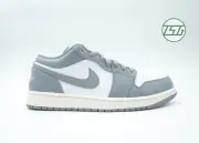 Nike Air Jordan 1 Low Vintage Stealth Grey White US Size 11 12 Men DS 553558-053