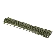 50 Pcs 4 Gauge 24" Paper Wrapped Floral Stem Wire Artificial Flower Stem Green
