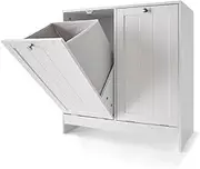 Laundry Cabinet Chest Bathroom Storage Cabinet with Laundry Basket