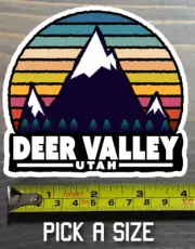 Deer Valley Sticker Decal Utah Park City Solitude Alta Ski Snowboard Mountain