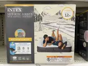 BRAND NEW SEALED Intex Mid Rise 12" Air Mattress with Internal USB Pump-Queen