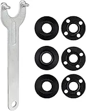 7pcs Grinder Flange Angle Wrench Spanner Metal Lock Nut for Compatible with Dewalt Milwaukee 193465-4 Bosch Black Decker Ryobi Makita 5" 5/8-11 Parts