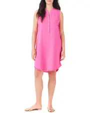 NIC+ZOE Rumba Linen-Blend Throw On Dress