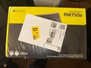 Corsair RM750e 750W Watt Modular Power Supply 80 Plus Gold - Black - NEW SEALED