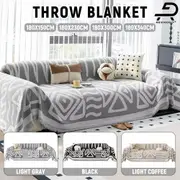 Reemony Sofa Towels Couch Throw Cover Blanket Lounge Slipcover Chenille Decor