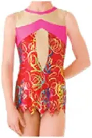 [Sasaki] 7362S Rhythmic Gymnastics Leotard with Skirt, Red (R)