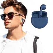 Wireless Earbuds Bluetooth Headphones with Charging Casefor TV Smart Phone Computer Laptop Sports-Navy