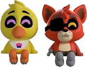 Youtooz FNAF Chica and Foxy Monitor Buddies - Five Nights at Freddy's Desk Decor - 2.5" Figures for Fans of Five Nights at Freddy's