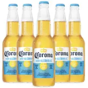 Corona 5 Pack Non-Alcoholic Malt Beverage - 12oz Bottle Mexican Import Brew