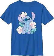[Disney] Boy's Lilo & Stitch Floral Stitch T-Shirt