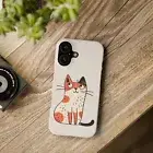 iPhone 16, 15, 13 - 11 Slim Case, Samsung Galaxy S23 - S21 Case. Cat Phone case.