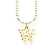 Genuine THOMAS SABO Necklace Letter W Gold