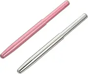 SHERCHPRY 2pcs Portable Makeup Brushes Set Flat Lip Brush Ergonomic Handle Non-absorbent Easy Cleaning for Girls
