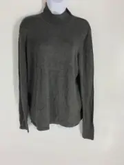 $48 Philosophy Women's Gray Long Sleeve Turtle Neck Top Size XL