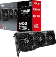 Asus Prime Radeon RX 9060 XT 8GB GDDR6 OC Edition – Graphics Card (PCIe 5.0, HDMI, DisplayPort 2.1, 2.5 Slot, Axial Fans, PCB Protective Coating, Dual BIOS, GPU Guard)
