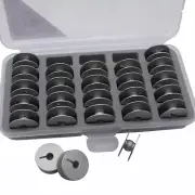 Cutex Pack of 25 Durkopp Adler 267, 367, 467 Aluminum Bobbins With Storage Case