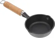BIUDECO Iron Crafted Deep Frying Pan Multi-Functional Kitchen Butter Melting Pot for Outdoor Supplies Housewarming