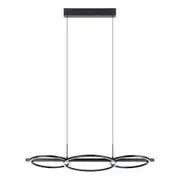 Eglo Lanacera Modern Metal 40.5W LED Dimmable Circles Linear Pendant Light