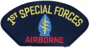 1st Special Forces Army Airborne 5 Inch Cap Hat Embroidered Patch H1396 F1D17C