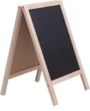 Sewroro 25x40cm Mini Blackboard Easel Dry Erase Board for Boys and Girls Bar Counter Message Board Art Easel Random Color