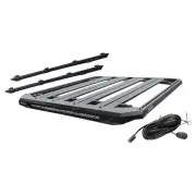 4X4FORCE 135x125cm Roof Rack Flat Platform & LED Light Bar for Isuzu D-Max Dual