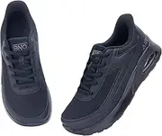 [N BESUNEW] Women's Wide Toe Box Walking Shoes Slip On Wide Width Running Sneakers Air Atheltic Tennis Shoes US 6-11