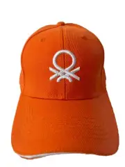 Vintage United Colors Of Benetton Formula 1 Team. Baseball cap in Orange