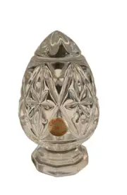 Bleikristall 24% Lead Crystal Glass Egg Paperweight Vintage Made In Germany
