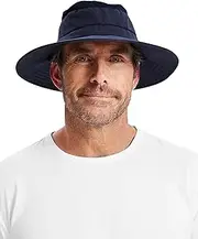 [Solbari] UPF 50+ Men's Sun Protection Broad Brim Hat - UV Protection, Sun Protective