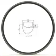 29 " Full Carbon Mountain Bike Hookless Bicycle Wheels Rim Clincher 30mm Width