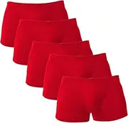 [Generic] 1-5Pack Men'S Compression Shorts Sexy Transparent Seamless Low Rise Underwear Tights Shorts Underwear