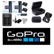 2 Battery for GoPro HD Hero4 SILVER/BLACK AHDBT 401+USB CHARGER + HARD CASE