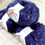 Sale 3BallsX50g Fluffy Soft Colorful Velvet Rugs Shawls Blankets Crochet Yarn 09