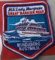SOUVENIR PATCHES LADY MUSGRAVE BUNDABERG QLAND