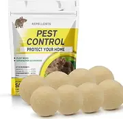 SCFKAOF Pest Control, Peppermint Rodent Repellent, Rat Deterrent, Mice Repellent, Mouse Repellant, Naturally Repel Rodents,Silverfish,Spiders,Roaches,Ants,Moths,Squirrels,&Other Pests Repellent-8P