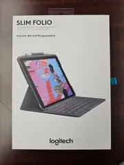 Logitech Slim Folio Pro Case with Bluetooth Keyboard for iPad 7th/8th Gen