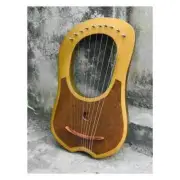 10 Strings Lyre Harp Musical Instruments Rosewood Harp Free Strings Set,Key,Bag