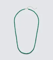 [Mateo] Mateo 14kt gold beaded necklace with malachite One Size green