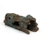 Tree Log Hide Ornament Trunk Tunnel Fish Reptile Tank Resin Aquarium Decoration