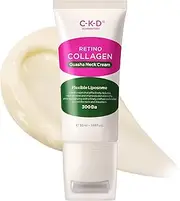 CKD Gua Sha Neck Cream - Retinol Collagen Firming Cream for Neck and Jawline Lifting, Tightening, and Wrinkle Reduction with Massage Roller. Korean Skin Care,1.69 fl oz.